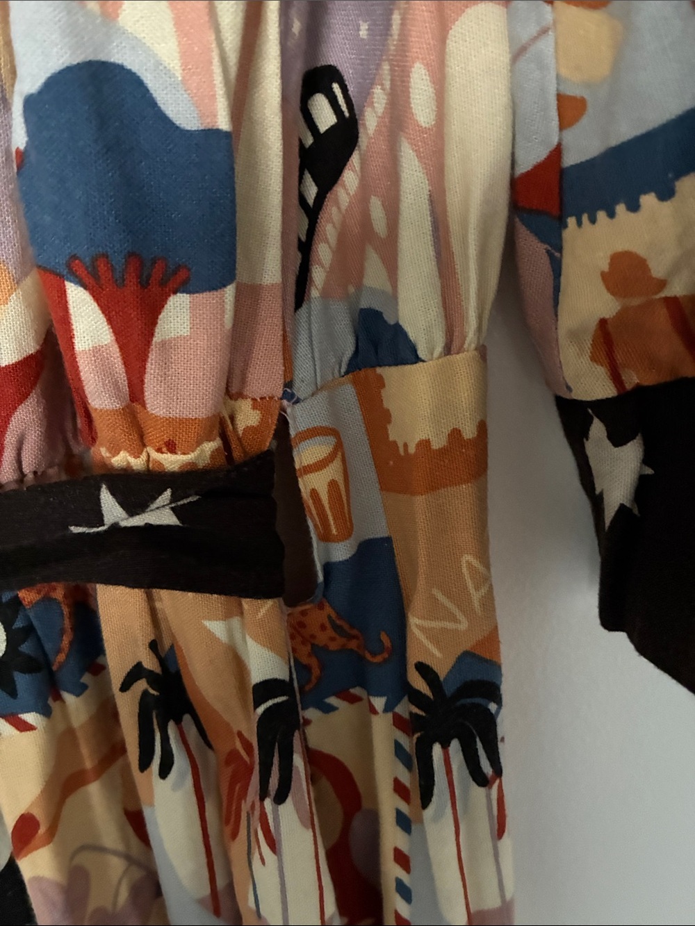 Farm Rio, NWT Printed Wrap Maxi jumpsuit original price $298.80 - Picture 12 of 14